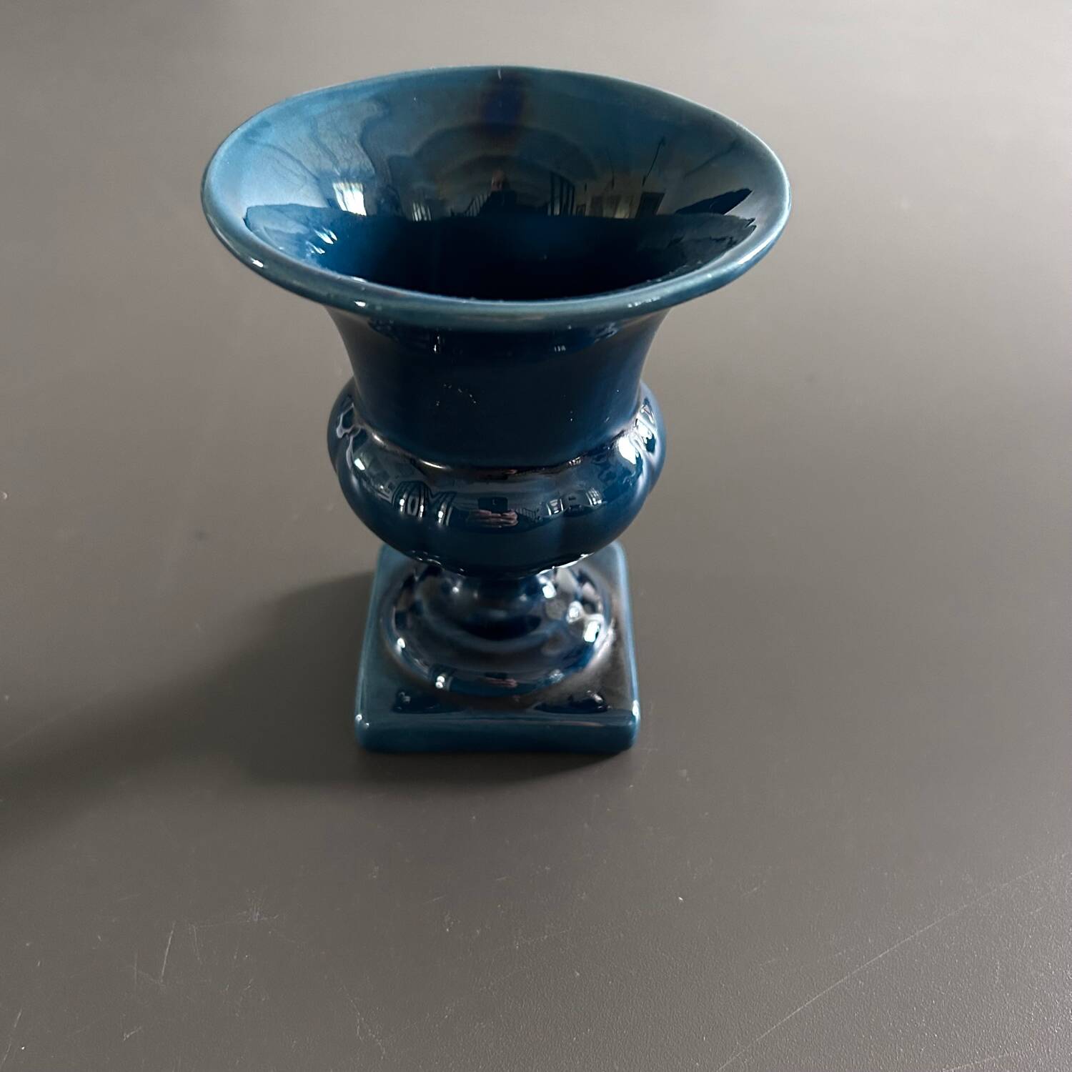 Midnight blue Medici style vase