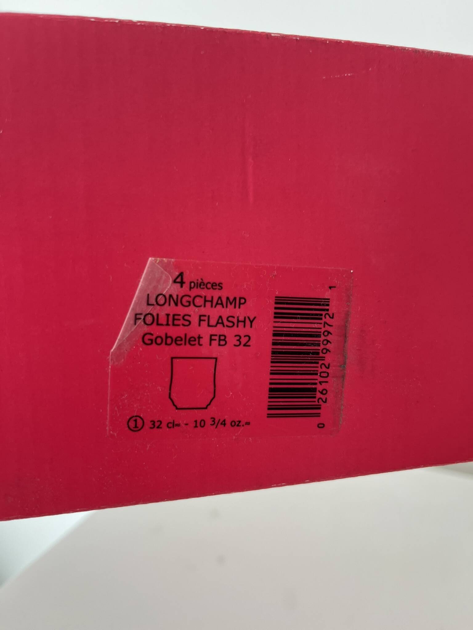 Verre en cristal d'arques vintage