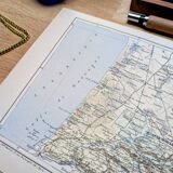 Printed in 1889, Landes, New Aquitaine.