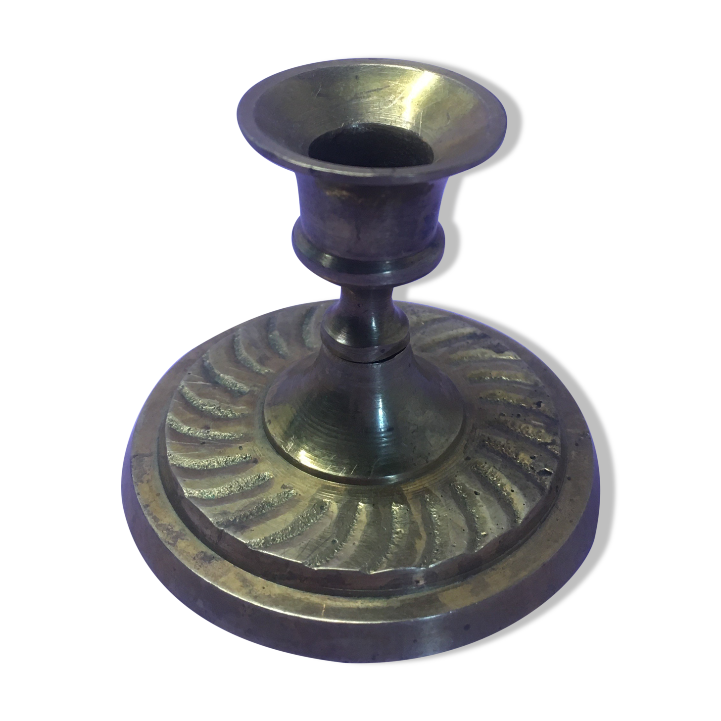Brass candle holder for fine candle