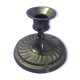 Bougeoir laiton pour fine chandelle