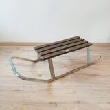 Old wood and metal sled