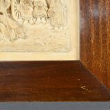 Bas-Relief Painting in Petrified Limestone, signed CF.Becker – Late 19th century