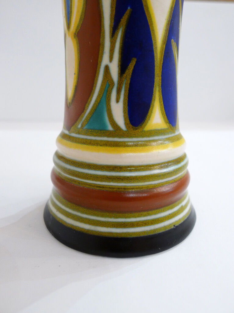 1930s enamel vase