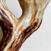 Bougeoir céramique faux-bois années 50
