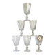 6 verres à vin blanc vintage