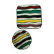 Underside and small colorful plate