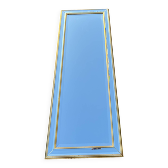 Louis XVI style gilded glazing bead mirror