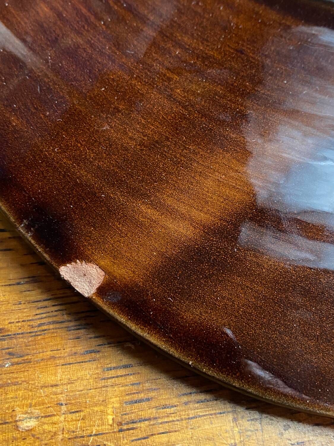 Paint palette-shaped tray, ceramic, Poet Laval