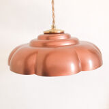 Suspension vintage copper lampshade