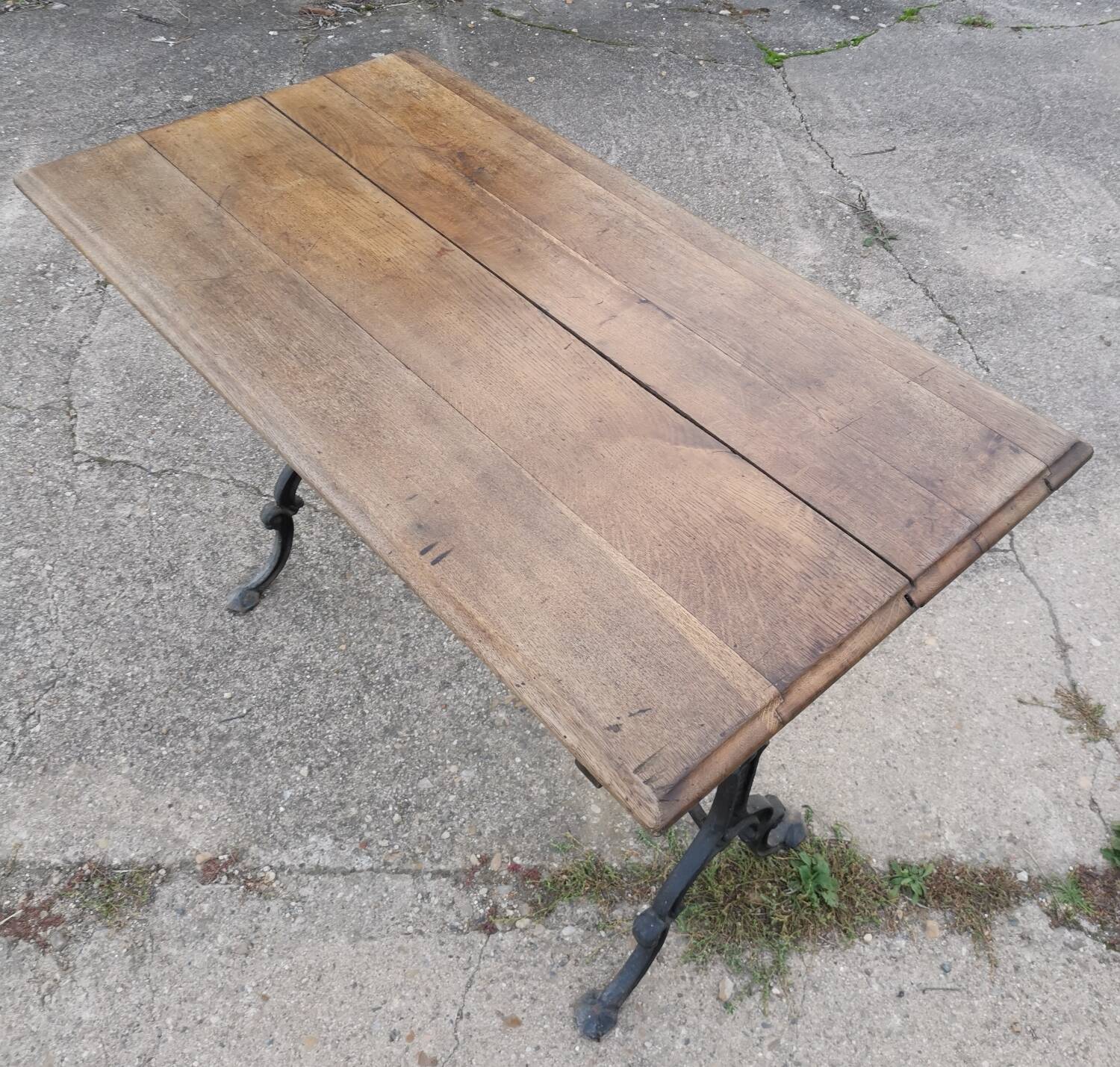 Antique bistro table by Martin Meallet Paris