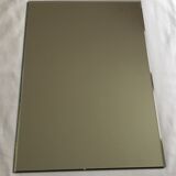 Vintage rectangular bevelled mirror, 1970s