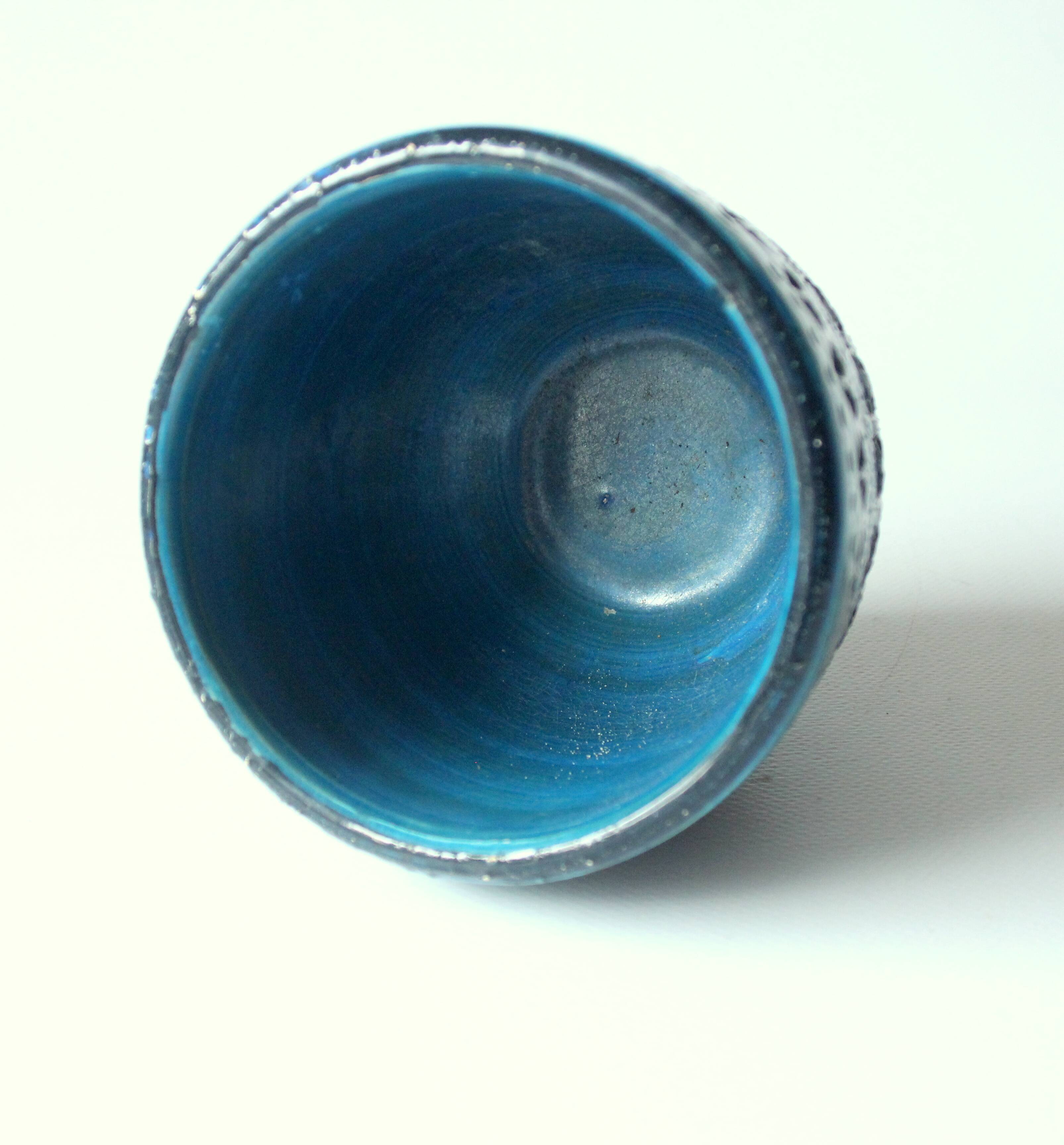 Small bitossi planter - designed by Aldo Londi - marked - vintage