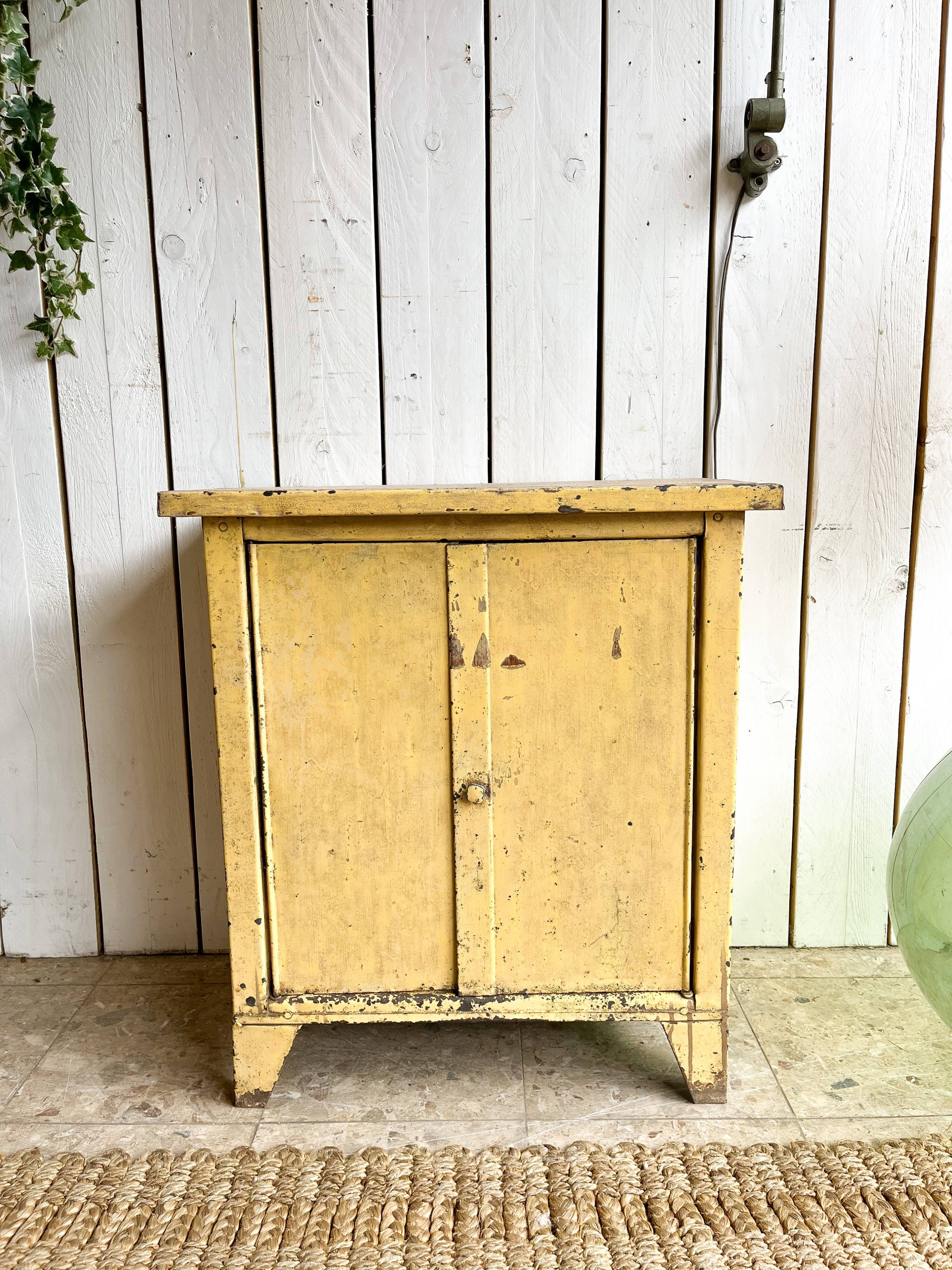 Old metal workshop furniture