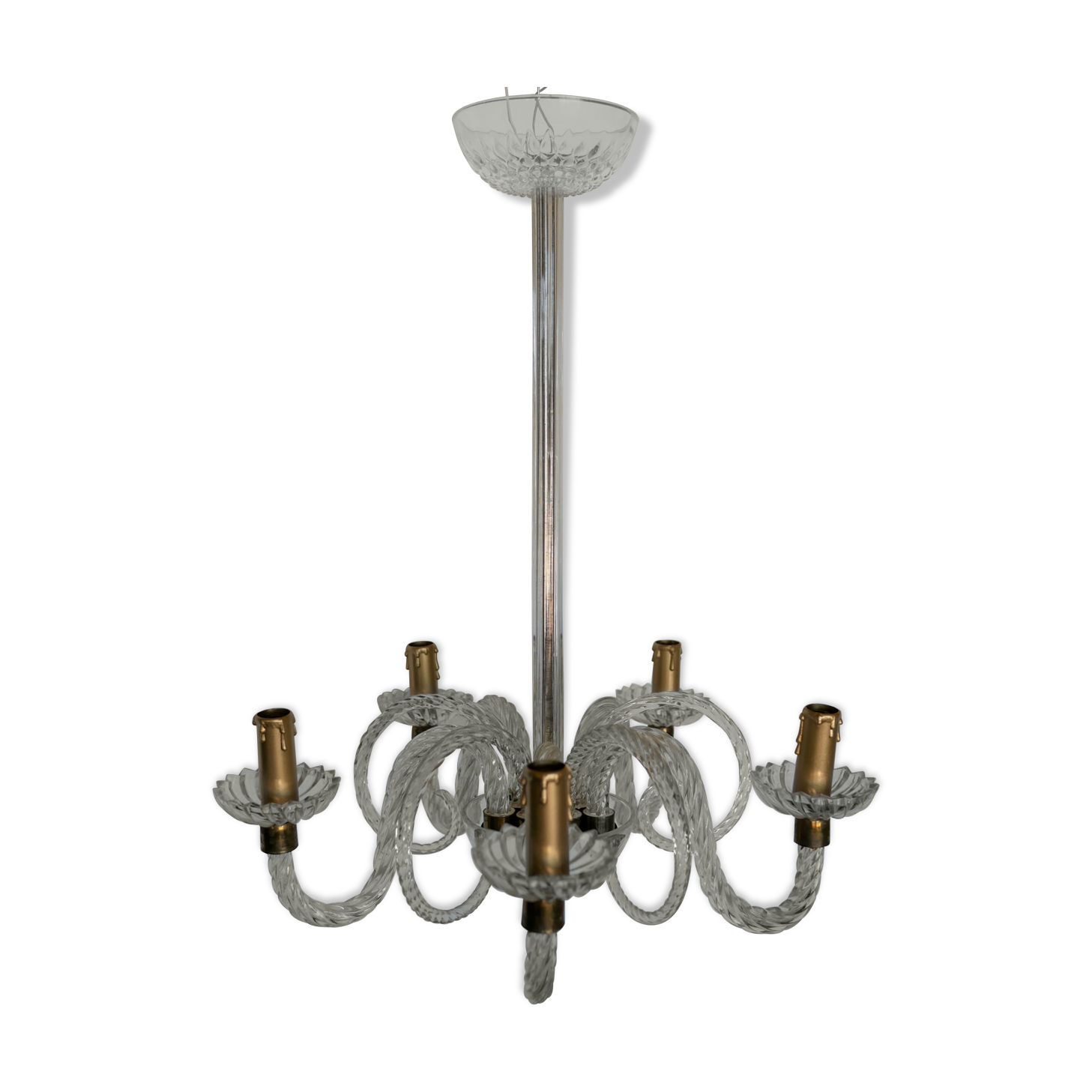 Vintage glass chandelier