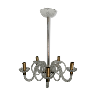 Vintage glass chandelier