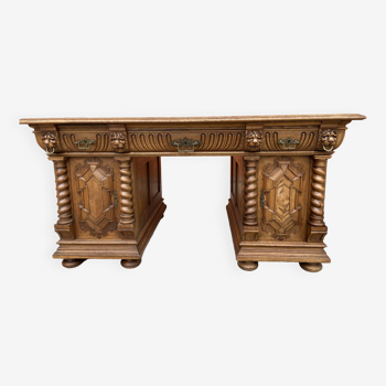 Renaissance style flat desk 1900