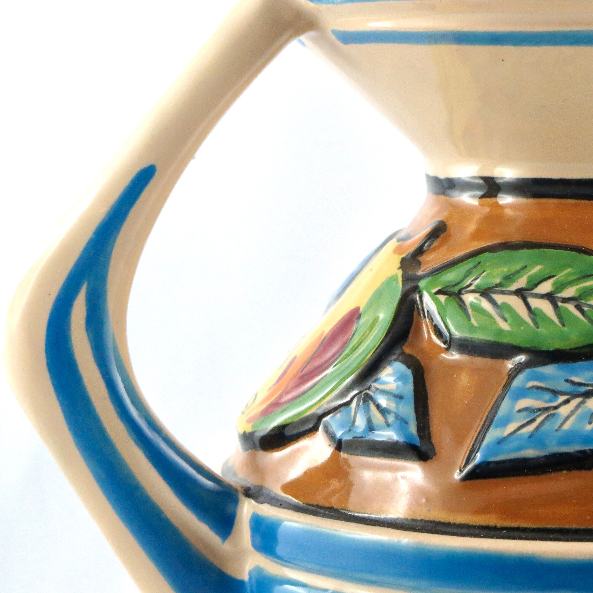 Rare ceramics pichet former pol henriot quimper faïence art deco 1930/sevellec