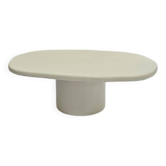 Table de salon en mortex blanc
