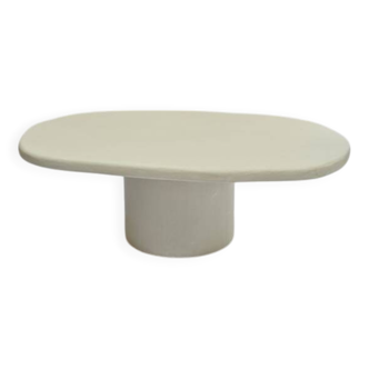 Table de salon en mortex blanc