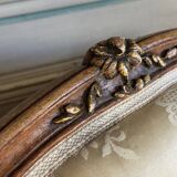 Pair of large Louis XV armchairs stamped Nicolas Quinibert Foliot, Paris, 18th century