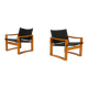 Mid-Century Modern Pair of 'Safari' Armchairs by Børge Jensen for Bernstorffsminde Møbelfabrik, Denm