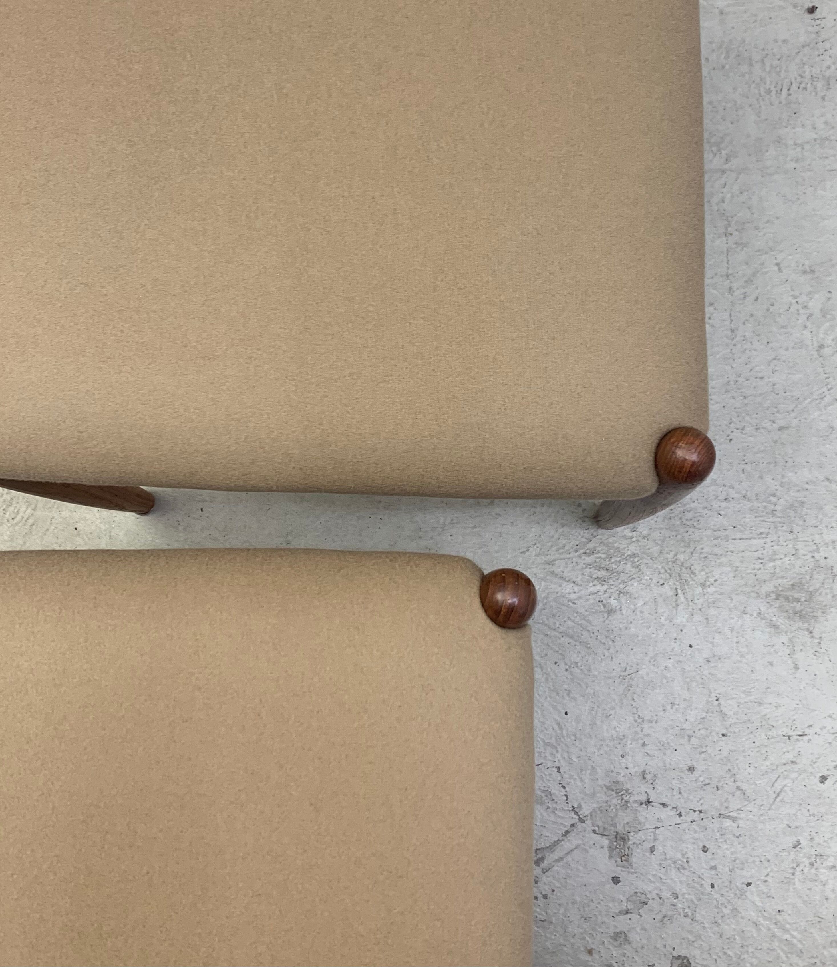 4xDanish Teak Dining Chairs by Bernard Petersen 1960s