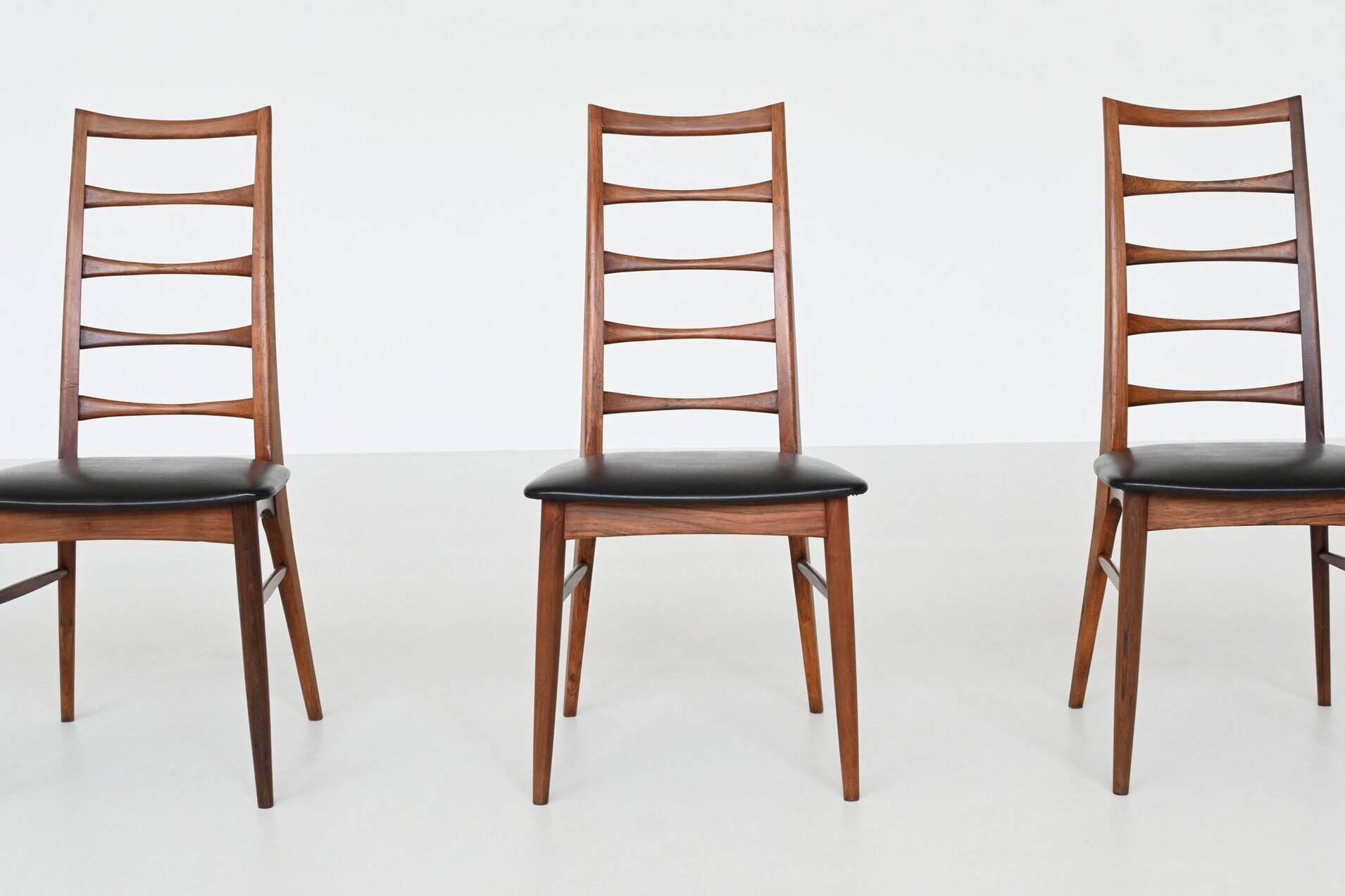 Chaises de salle à manger 'Lis' de Niels Koefoed en palissandre Koefoeds Danemark 1960