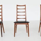 Chaises de salle à manger 'Lis' de Niels Koefoed en palissandre Koefoeds Danemark 1960