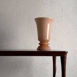 Nude milk glass table lamp | Sweden | 1960s