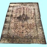 Tapis d'orient persan iran ghoum soie 142 x 205 cm