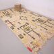 Beige Vintage Moroccan Rug 199 x 376 cm - Berber Wool Rug Handmade