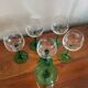 6 engraved wine glasses