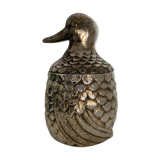 Italian ice bucket, brass duck by Mauro Manetti