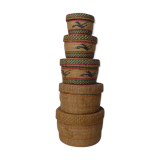 Rattan trundle boxes