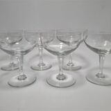Set of 6 champagne glasses