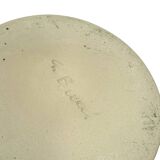 Mid-century style blue artistic ceramic vase, Gabriele Bucci Italy ca. 2000