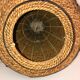Large basket in vintage wicker rattan