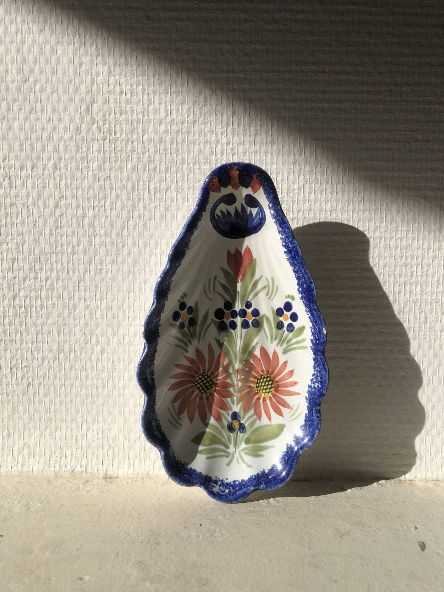 Henriot Quimper shell butter dish