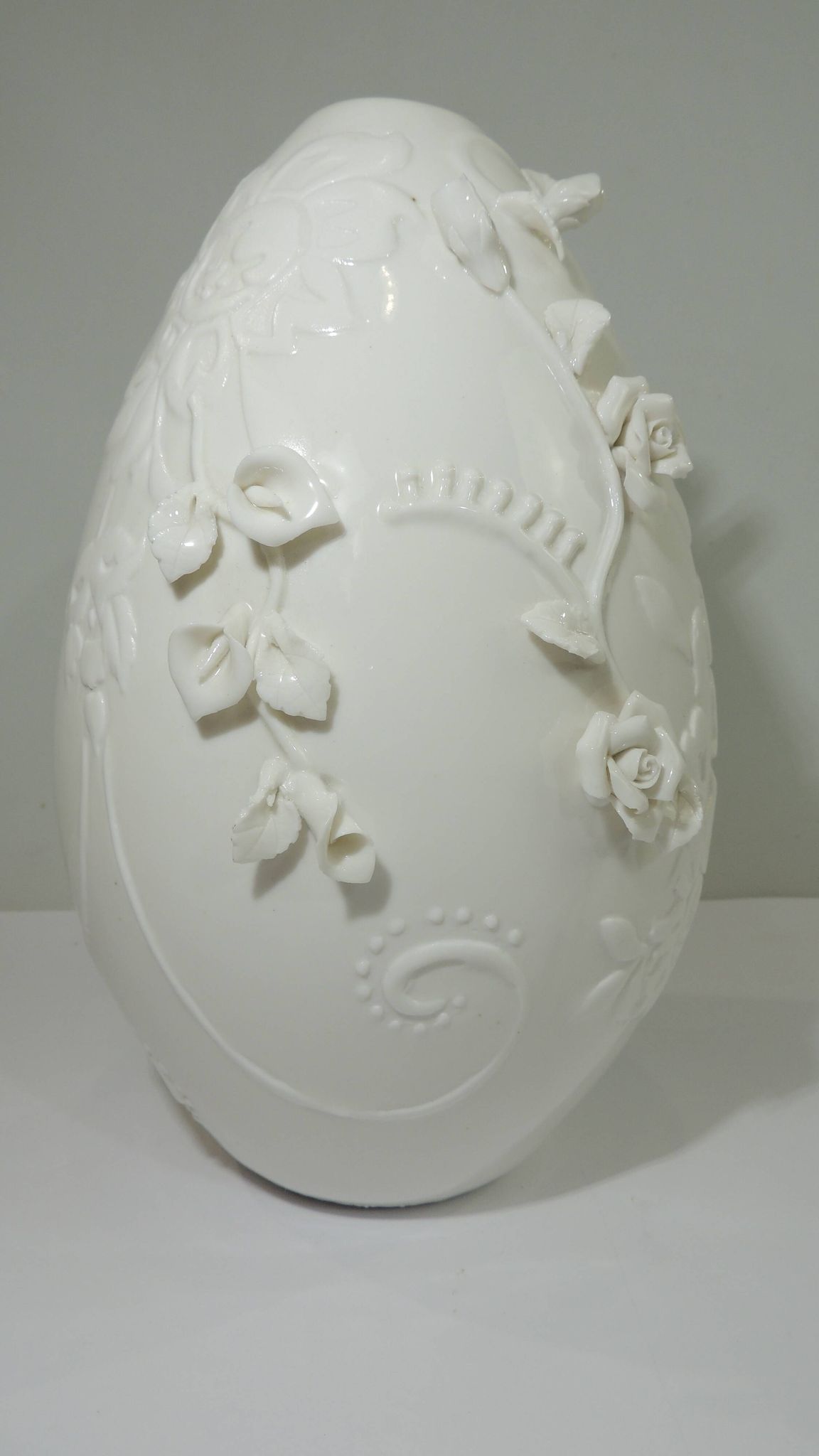 Vase porcelaine barbotine /vintage