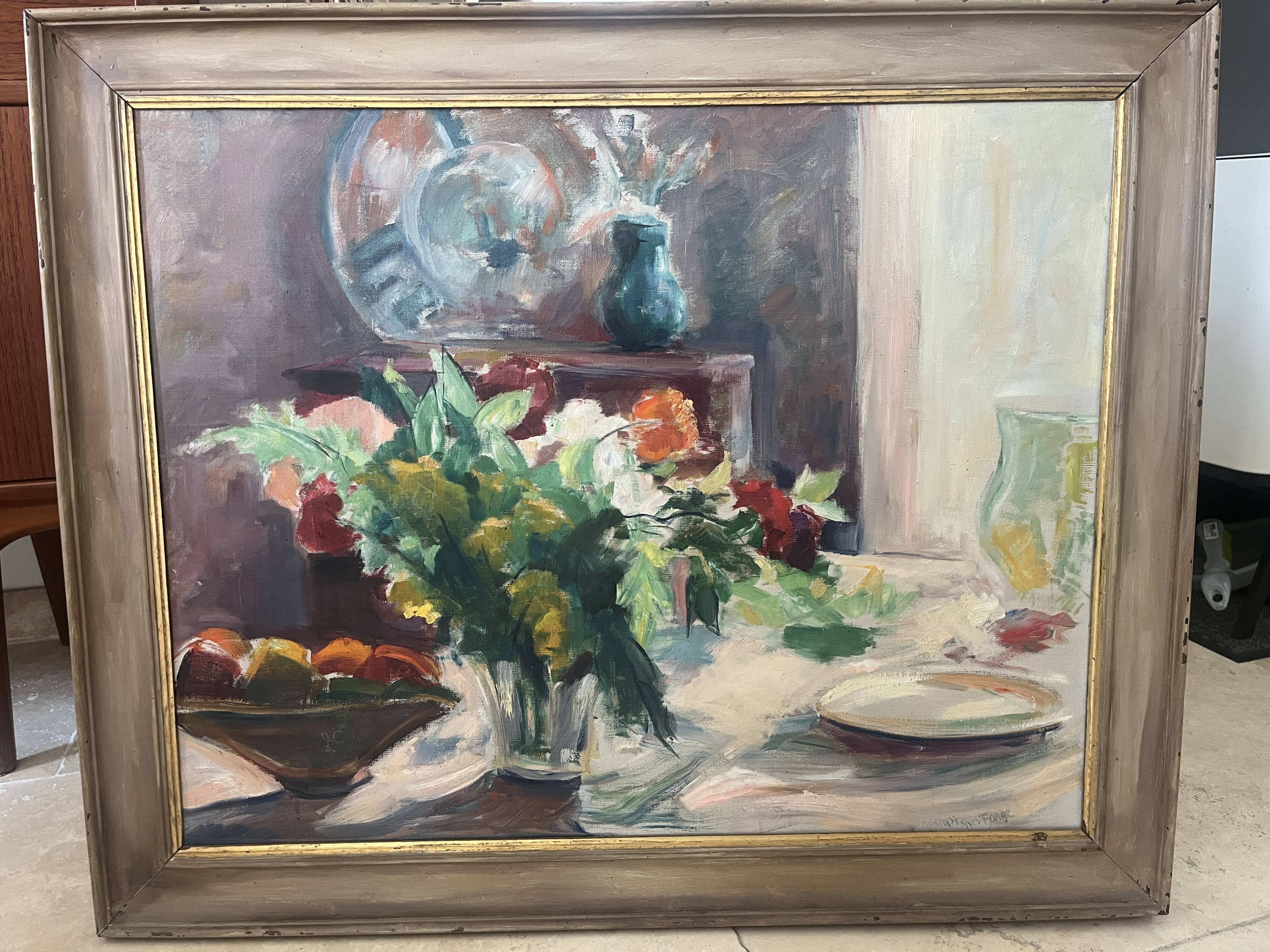 bouquet painting by Yves Farges