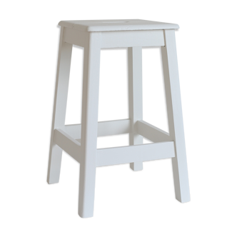 Painted wooden stool