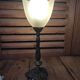 Art deco lamp living room bronze tulip glass paste orange dp 1122201