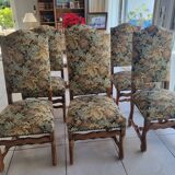 chaises style louis xiii os de mouton