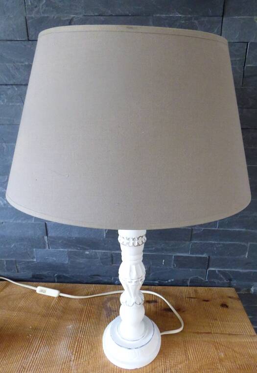 Set of 2 wooden lamp bases