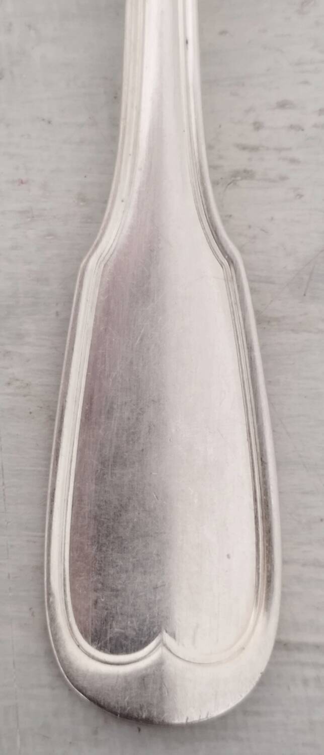 Silver metal cutlery spoons forks small spoons