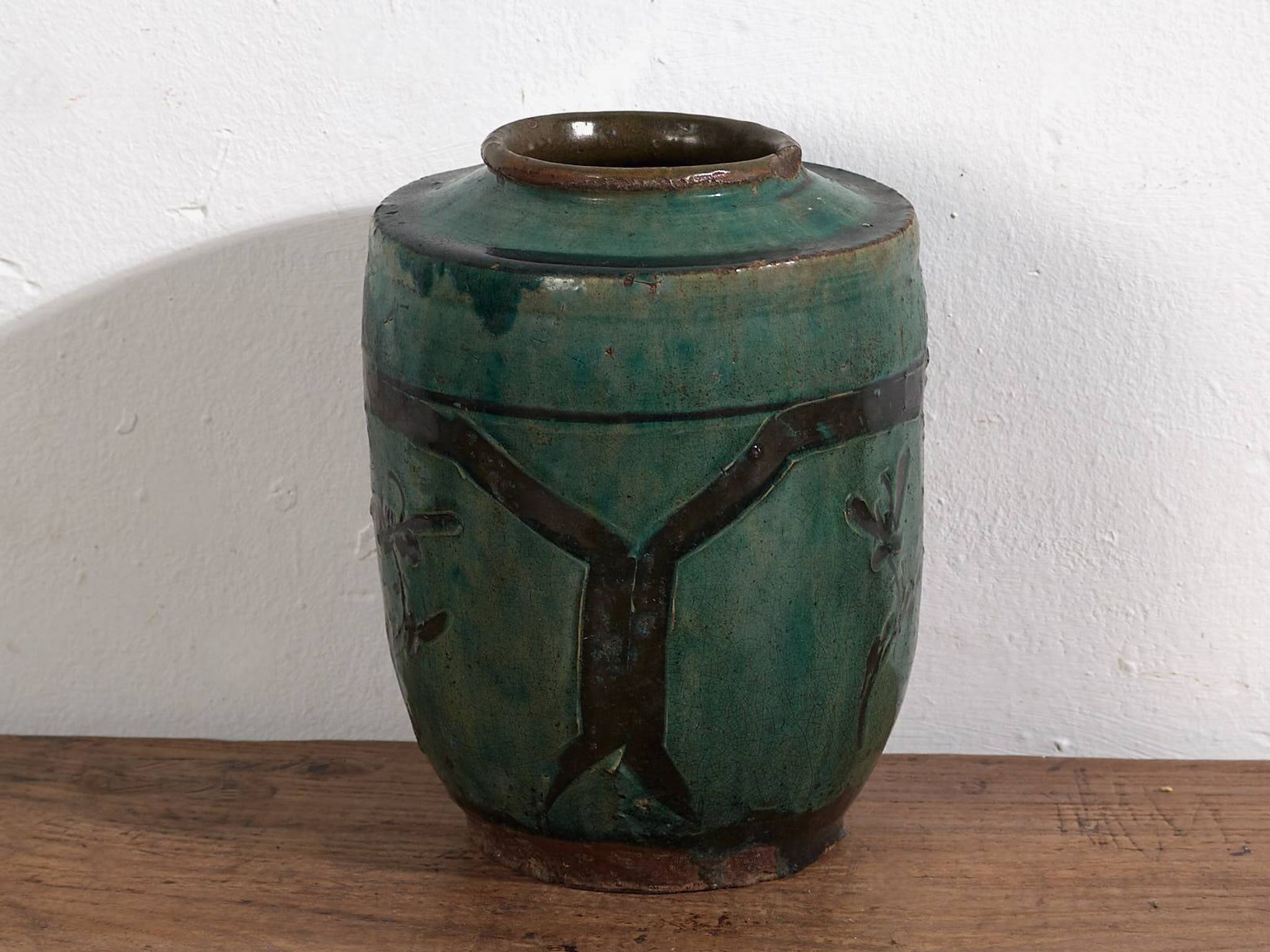 Vase émaillé ancien (c.1820) #16