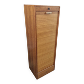 Filing cabinet with curtains