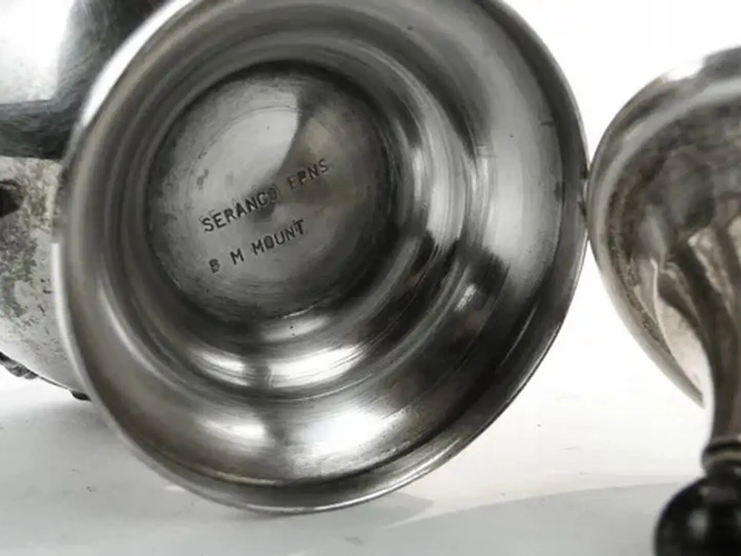 Art Nouveau sugar bowl, silver-plated brass, Germany, early 20th century