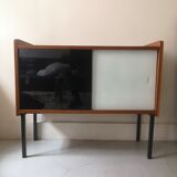 Modernist sliding glass sideboard, 1960